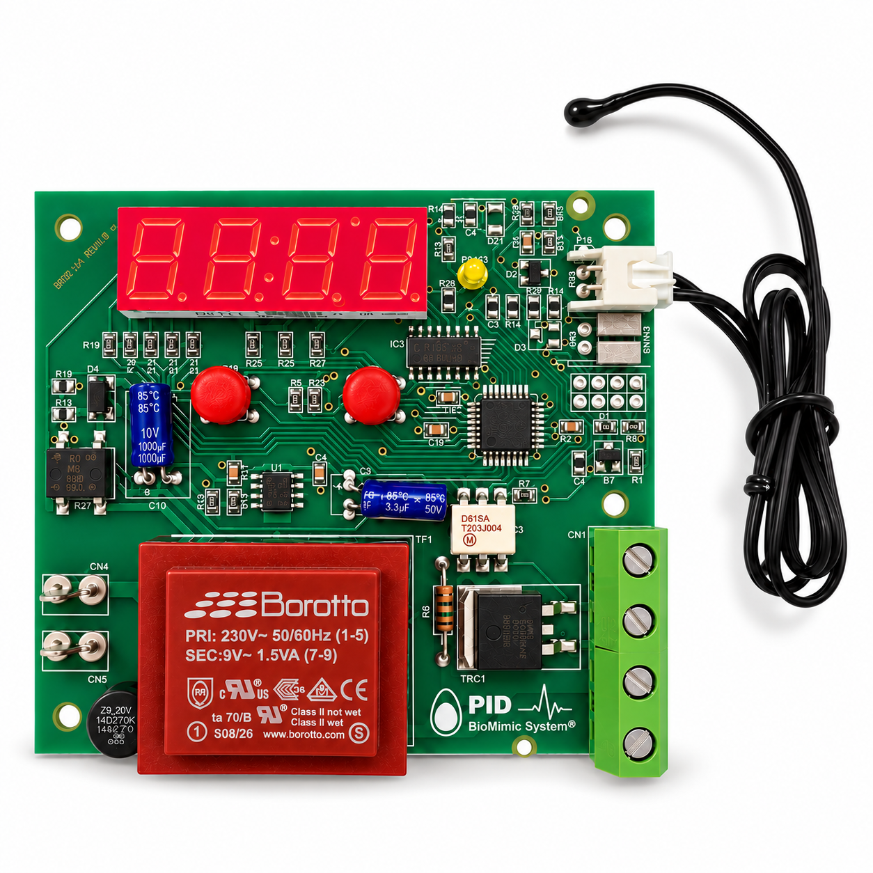 Carte électronique originale BOROTTO REAL 12 avec PID BioMimic System® et sonde de température