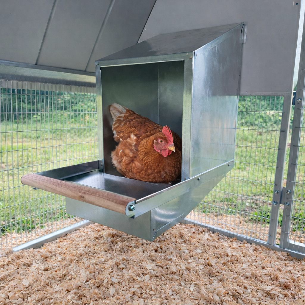 Gallinero Exterior de Acero Galvanizado para Gallinas Ponedoras – BOROTTO FORTIS PLUS - Imagen 4